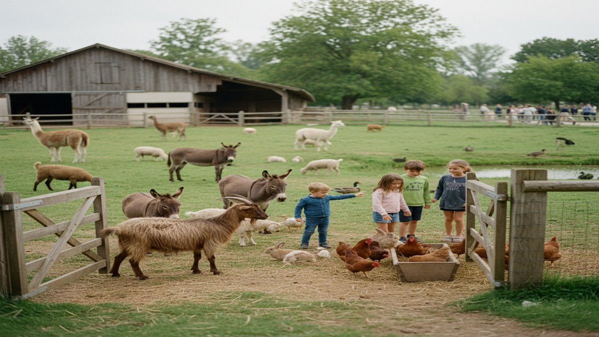 La ferme pédagogique : 200 animaux en accès libre