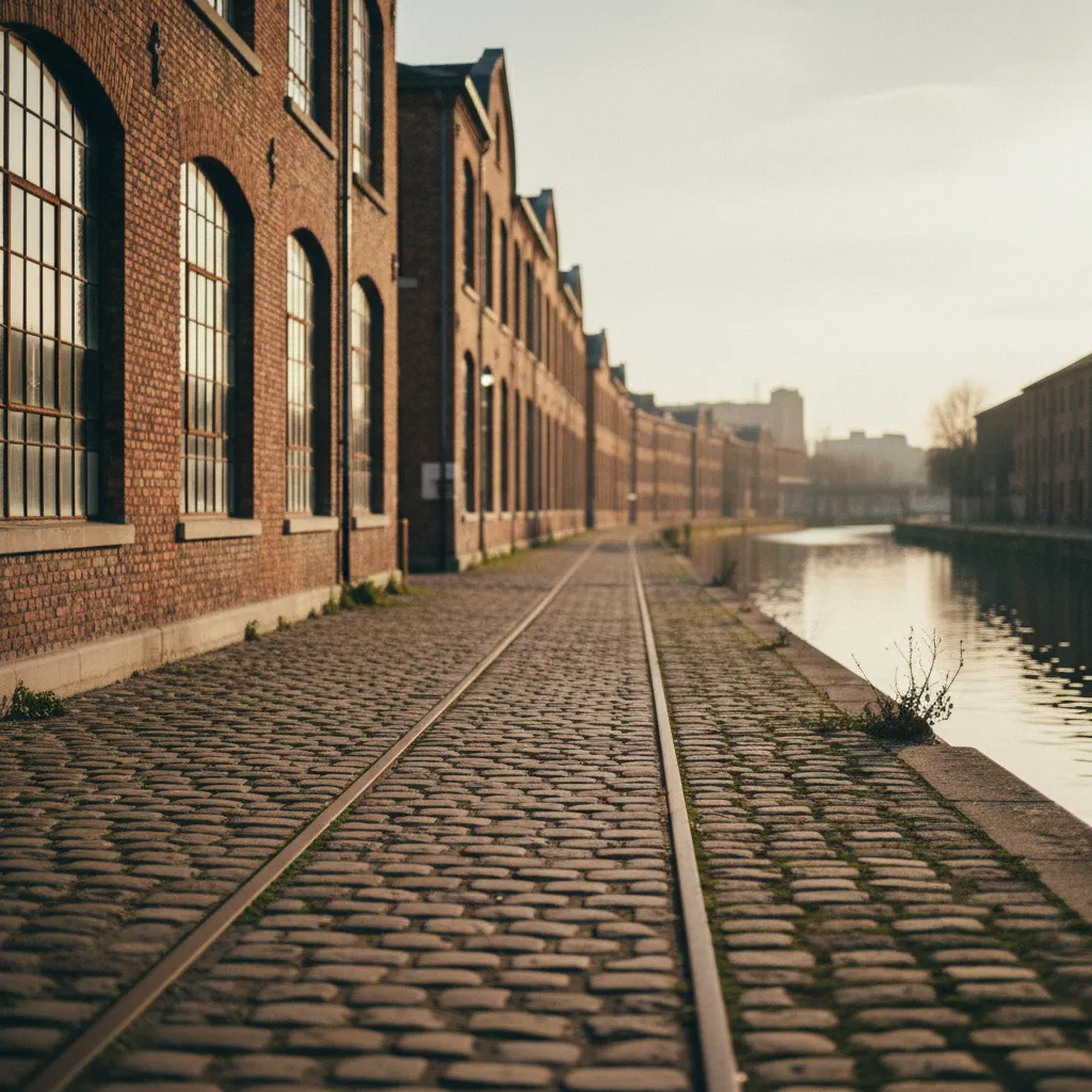 Anciens entrepôts en brique rouge du bassin n°1, témoins du patrimoine industriel portuaire