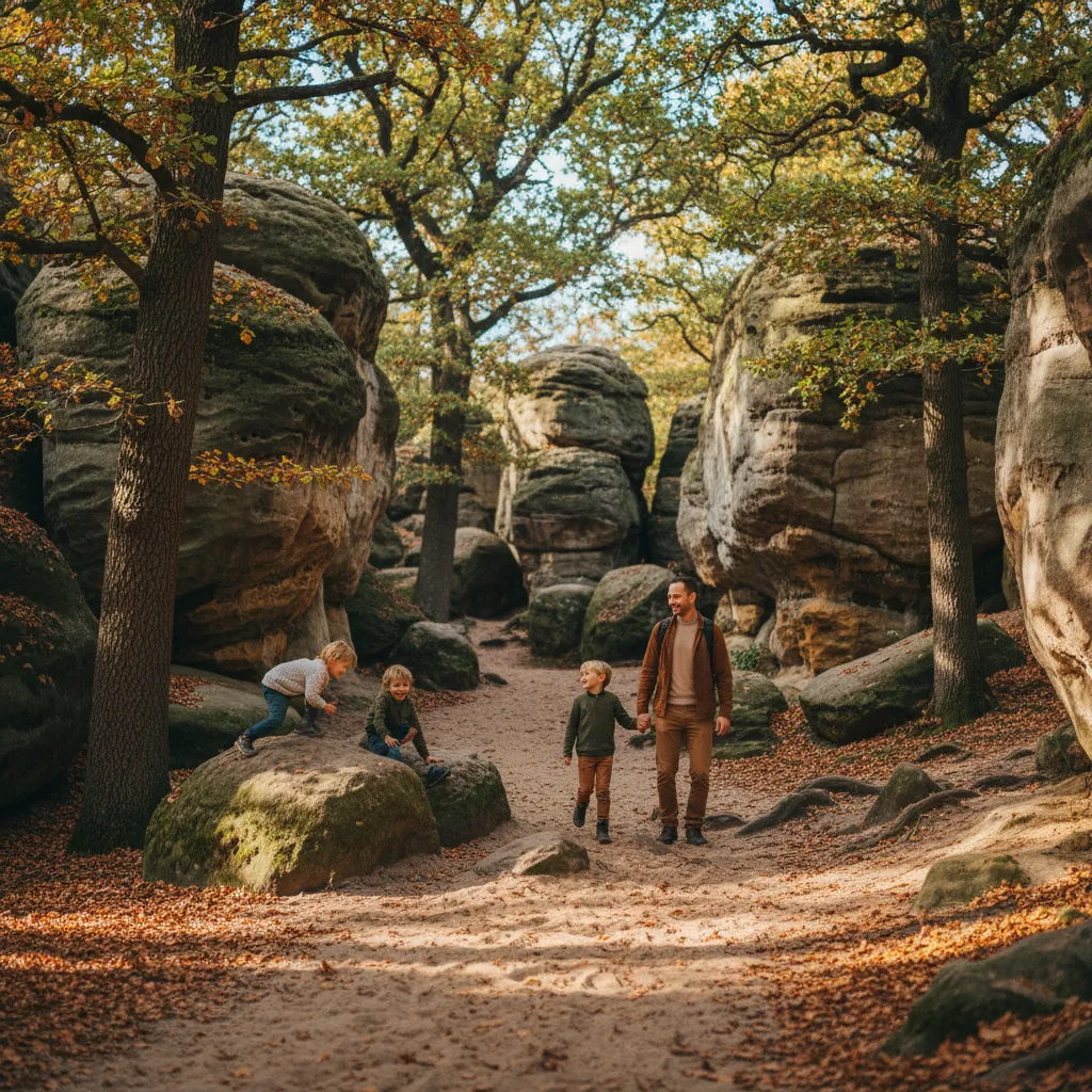 Les circuits de rochers en forêt de Fontainebleau, une aventure gratuite pour toute la famille