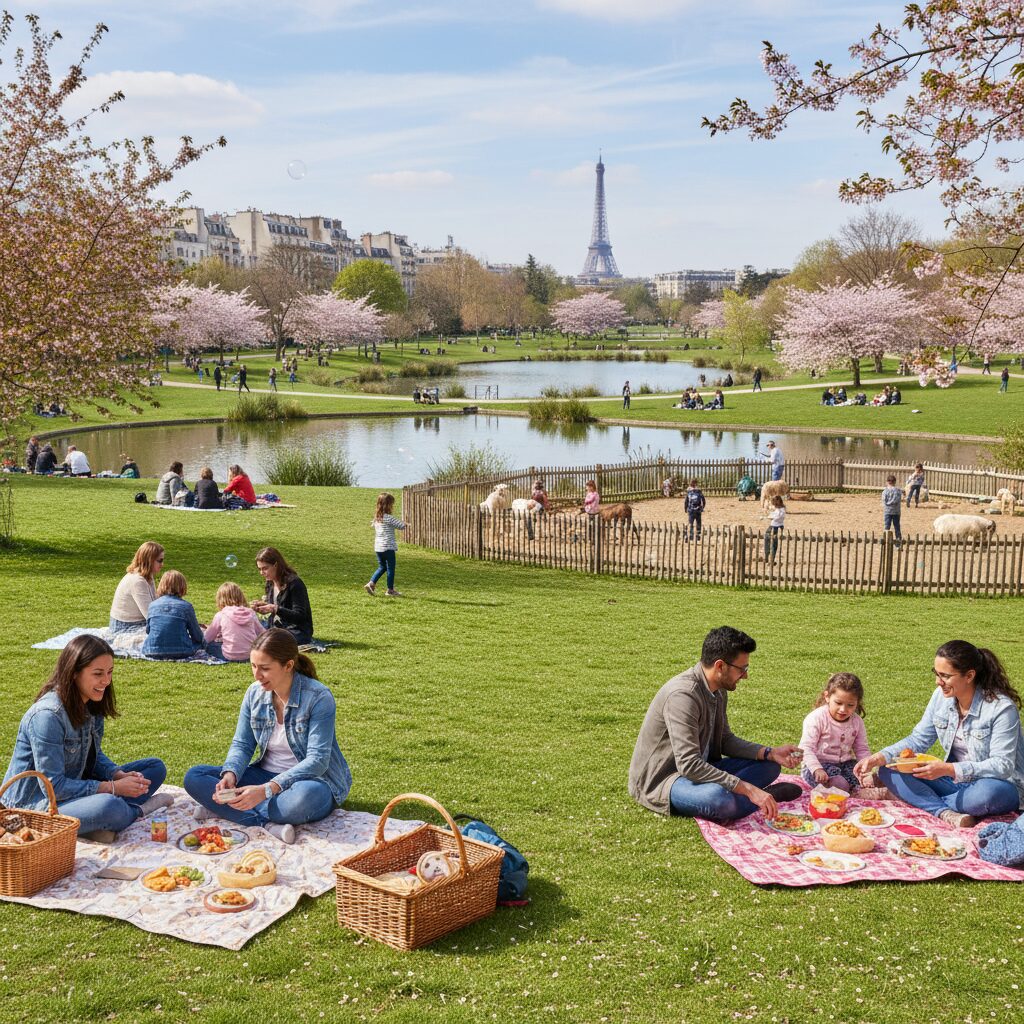 Parc des Chanteraines à Gennevilliers avec ses espaces verts et sa ferme pédagogique