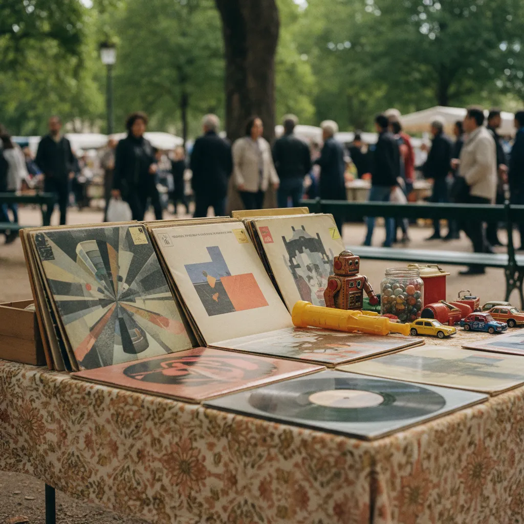 Vinyles et jouets vintage : les objets stars des vides-greniers franciliens