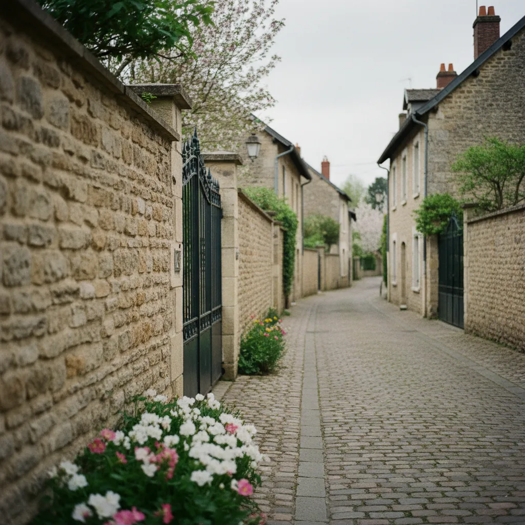Rue pavillonnaire du centre ancien de Villeneuve-la-Garenne, vestige du bourg des années 1930