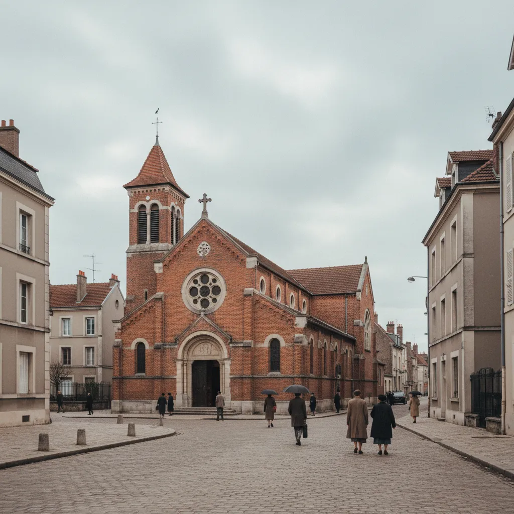 L'église Saint-Joseph, construite en 1935, premier édifice religieux de la jeune commune