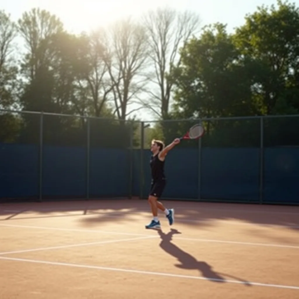 Séance matinale sur les courts du complexe Jesse-Owens de Gennevilliers