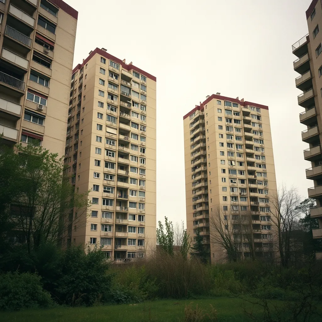 Les tours historiques de la rue des Agnettes, témoins de l'urbanisme fonctionnaliste des années 1960