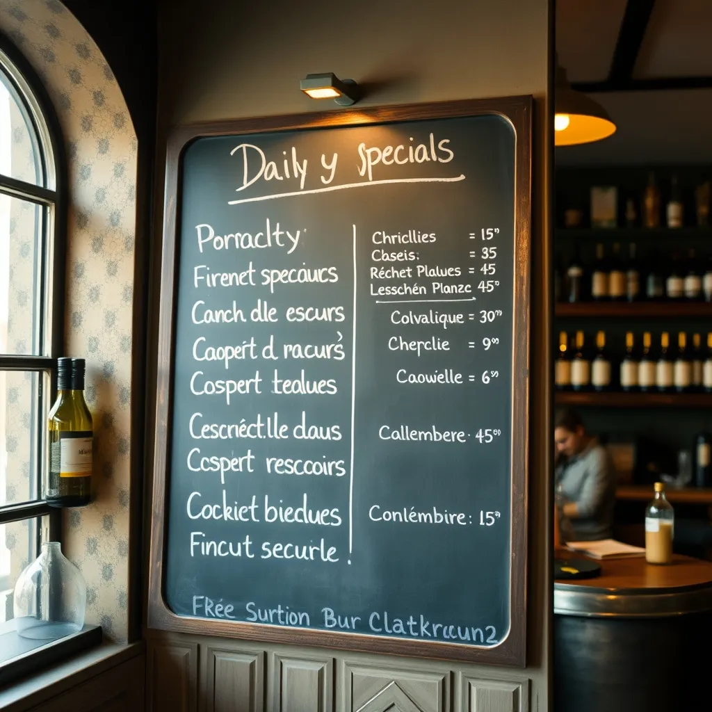 L'ardoise du jour, rituel immuable des bistrots du quartier Village