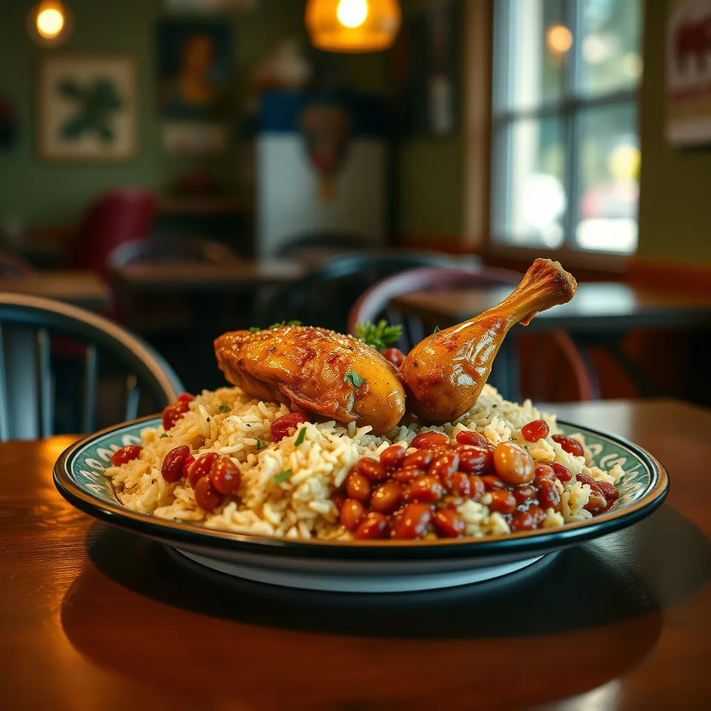 Colombo de poulet et riz aux haricots rouges Chez Tatie Lucienne