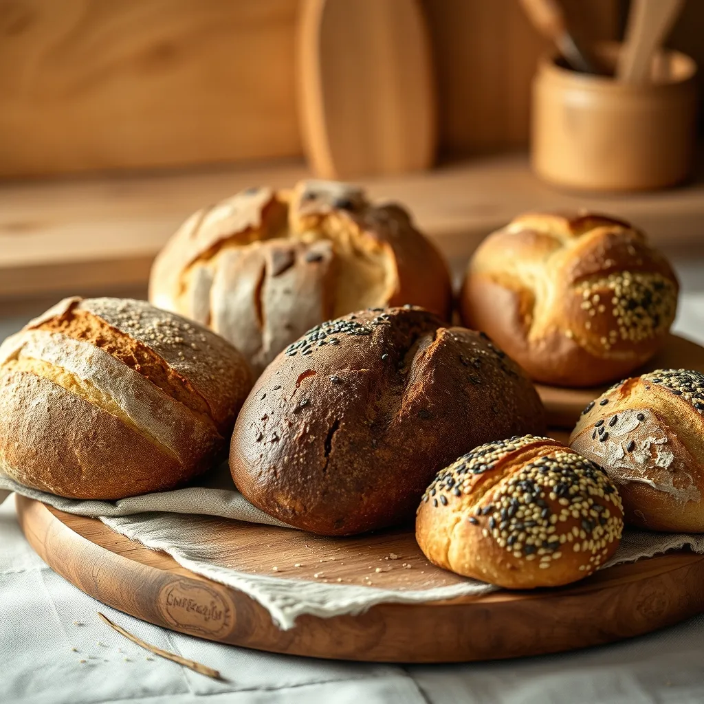 Pains spéciaux au levain et aux graines proposés par les artisans de la boucle