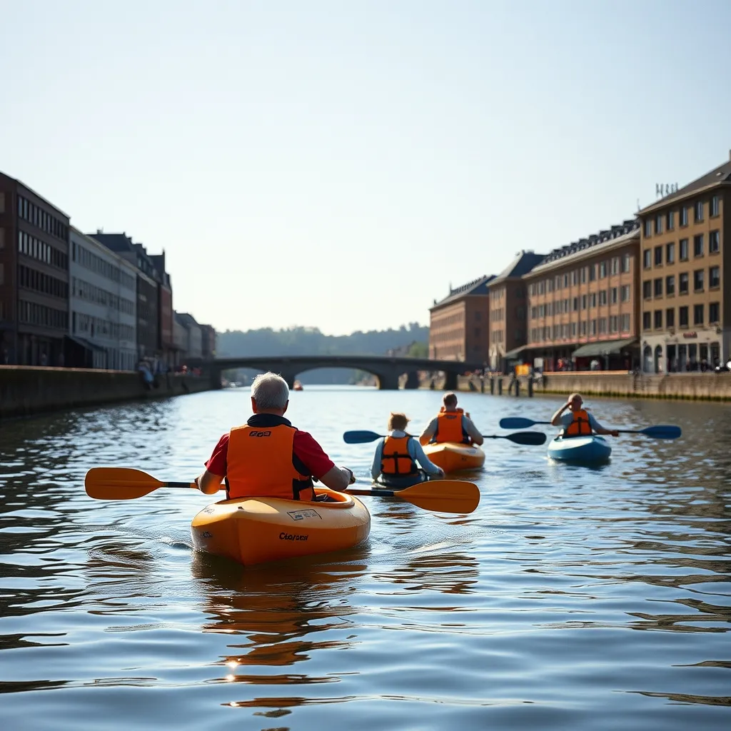Initiation au kayak sur la Seine, encadrée par les clubs nautiques de la boucle