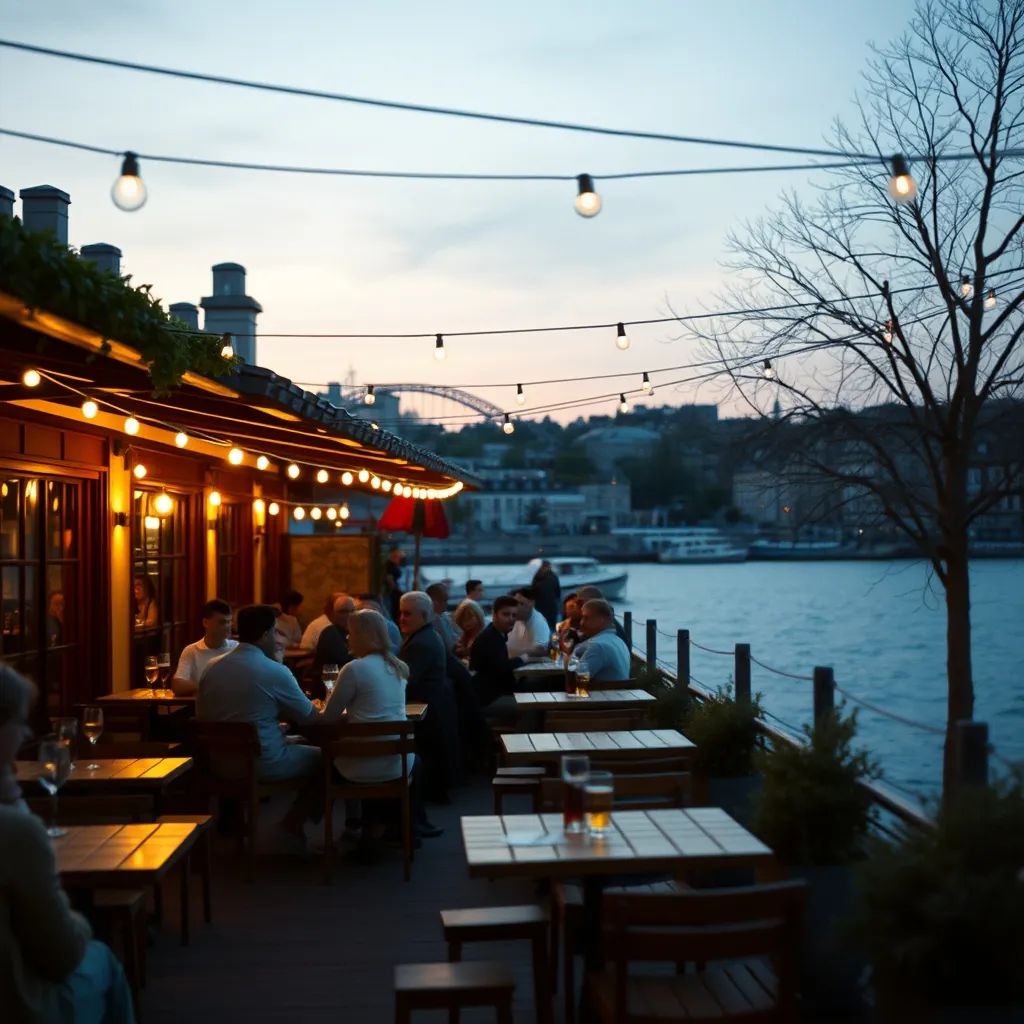 La guinguette saisonnière des berges de l'Île-Saint-Denis, ouverte d'avril à octobre