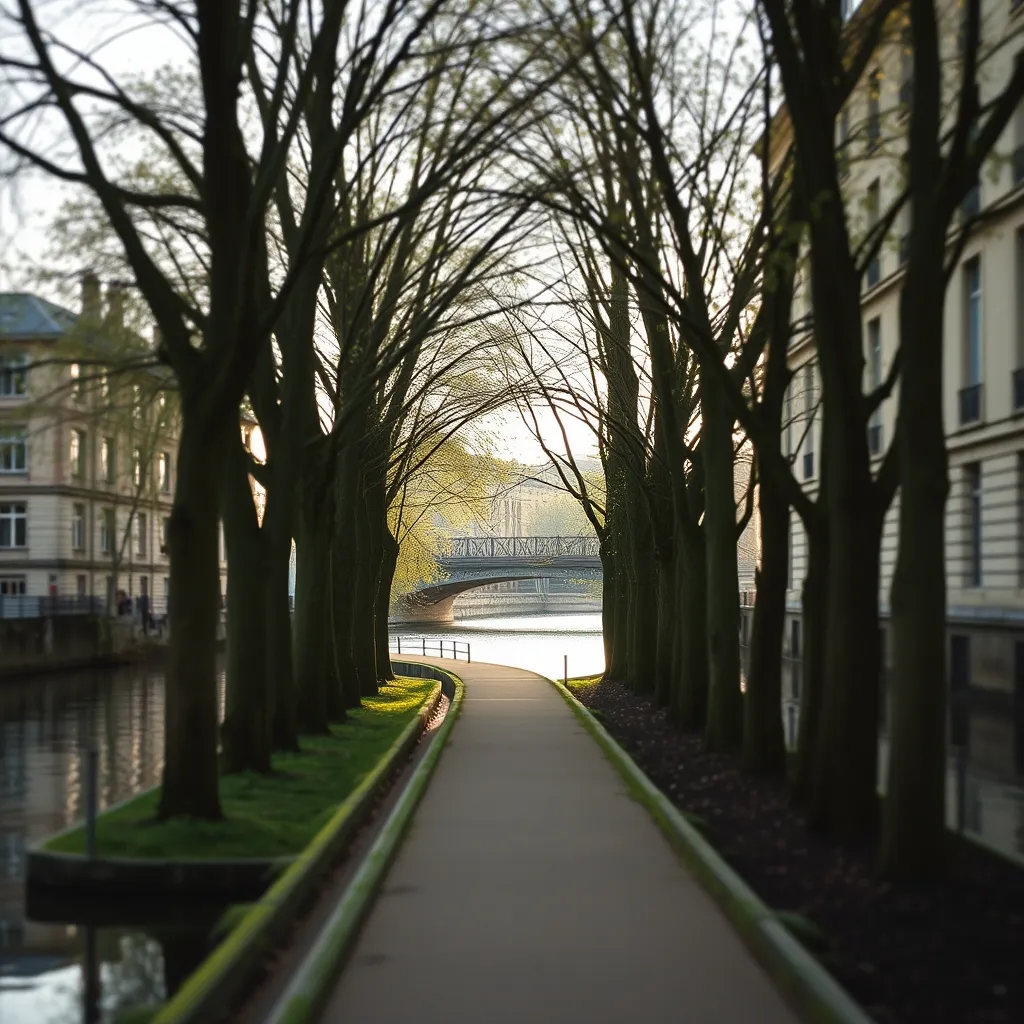 Les quais ombragés de L'Île-Saint-Denis, cœur paisible du parcours