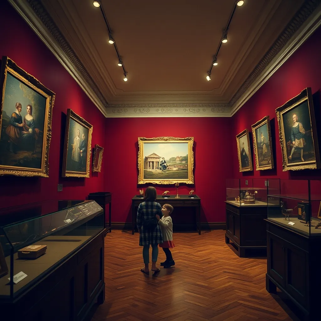 Salle du Musée d'Art et d'Histoire de Colombes et ses collections permanentes