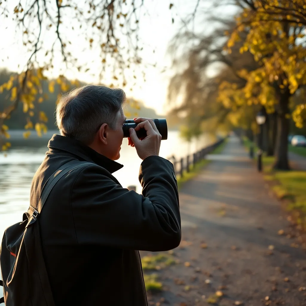 Observation ornithologique depuis le chemin de halage le long de la Seine à Gennevilliers