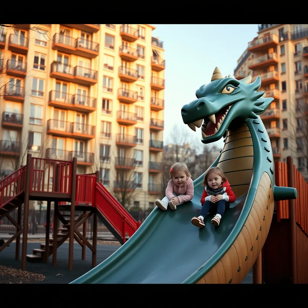 Le toboggan dragon du Parc de la Villette, aire de jeux gratuite à Paris