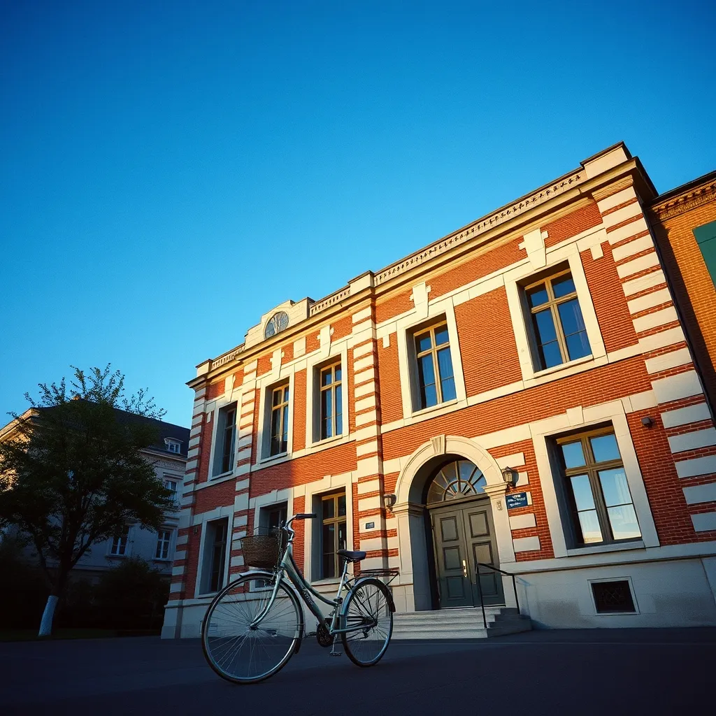 La mairie Art déco de Gennevilliers, point de départ de l'itinéraire cyclable