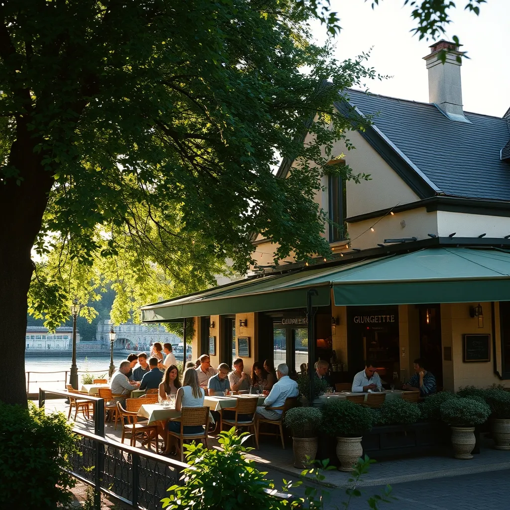 Une guinguette au bord de la Marne, tradition francilienne depuis le XIX siècle