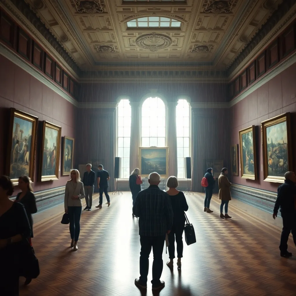 Les galeries impressionnistes d'un grand musée parisien, un refuge idéal par temps gris