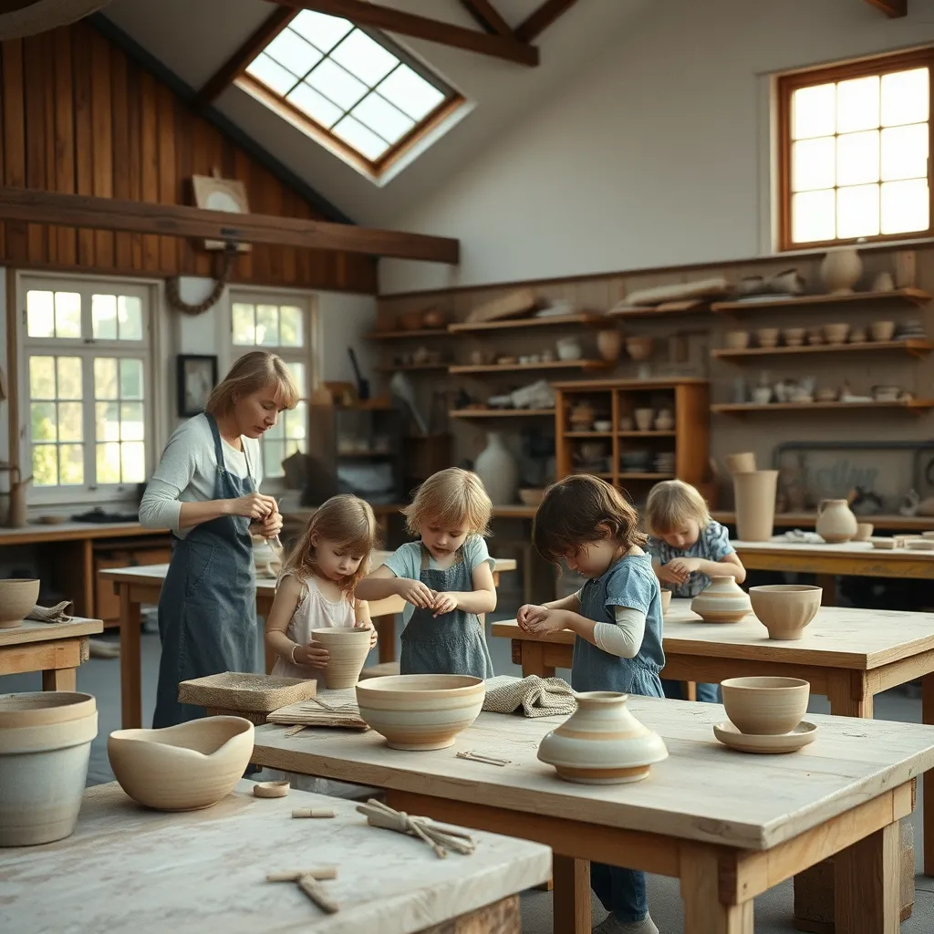 Un atelier de céramique en famille, l'une des meilleures activités créatives par jour de pluie