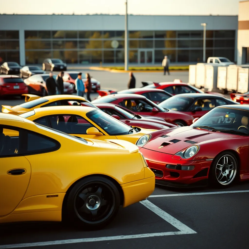 Meet de sportives japonaises sur un parking francilien