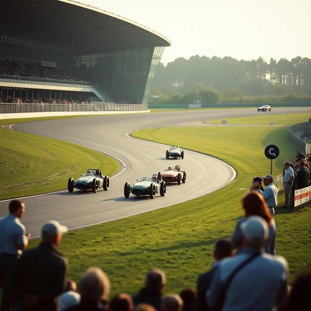 L'anneau historique de l'Autodrome de Linas-Monthléry lors d'une journée de roulage