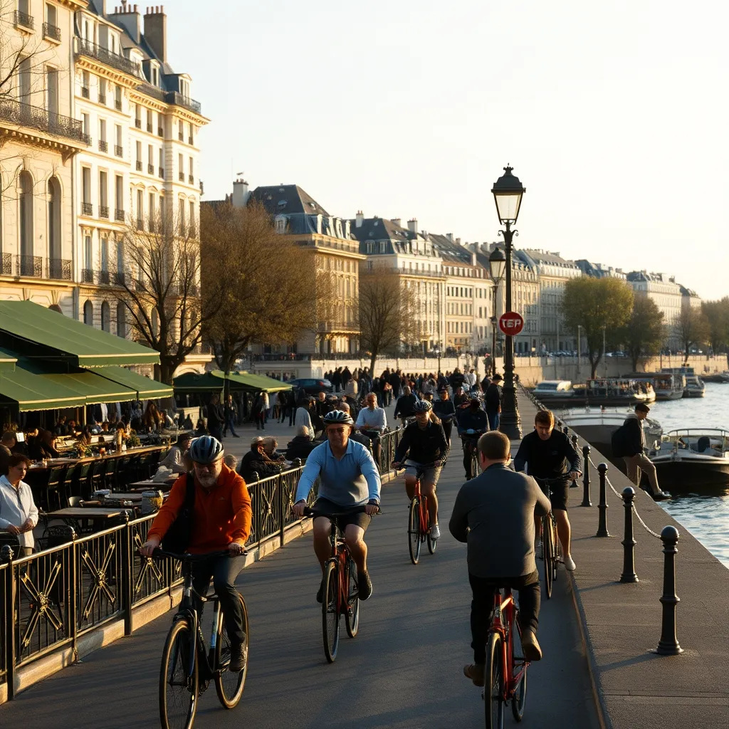 Les berges piétonnisées de la Seine, entre promenade à vélo et bars en terrasse