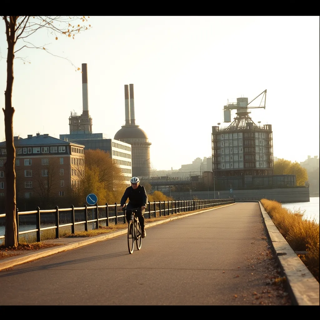 Le chemin de halage vers Clichy et la boucle nord, entre docks reconvertis et berges naturelles