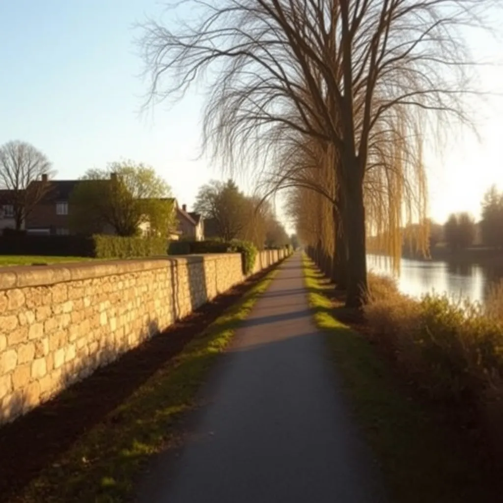 Le chemin de halage le long de la Seine, accessible depuis le parc du campus