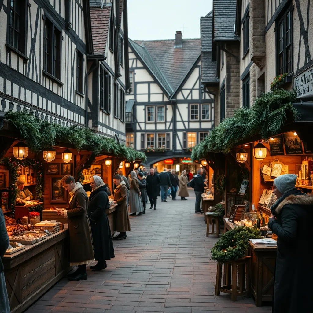 Le marché de Noël médiéval de Provins dans la cité fortifiée