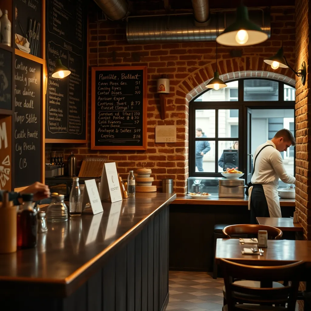 Comptoir en zinc d'un bistrot gastronomique de Châtillon dans le 92