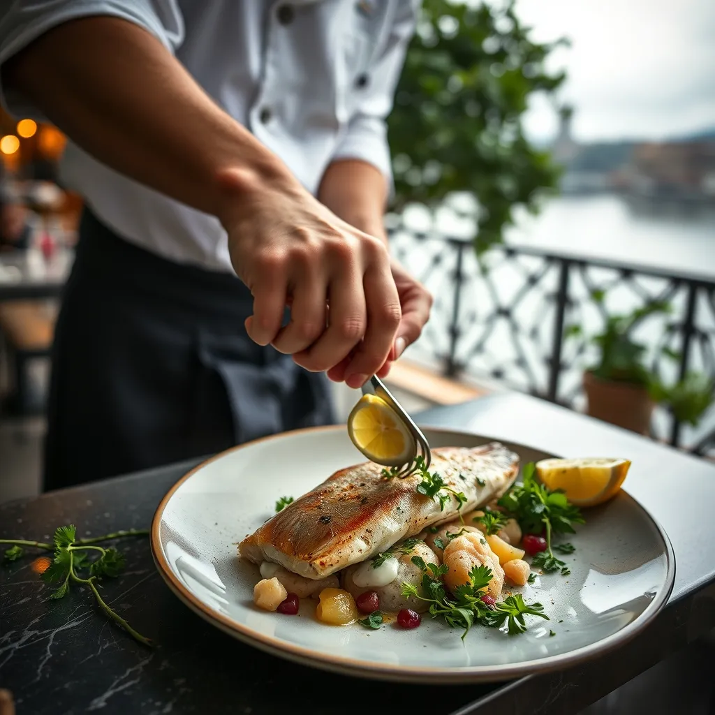 Cuisine de saison servie en terrasse face à la Seine