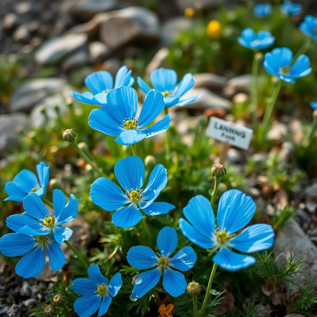 Les pavots bleus de l'Himalaya, stars incontestées du jardin alpin en juin