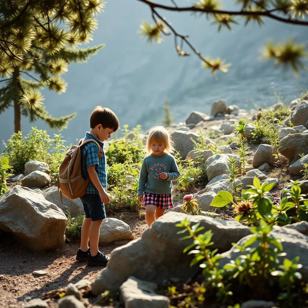 Le jardin alpin se prête à une découverte botanique ludique en famille