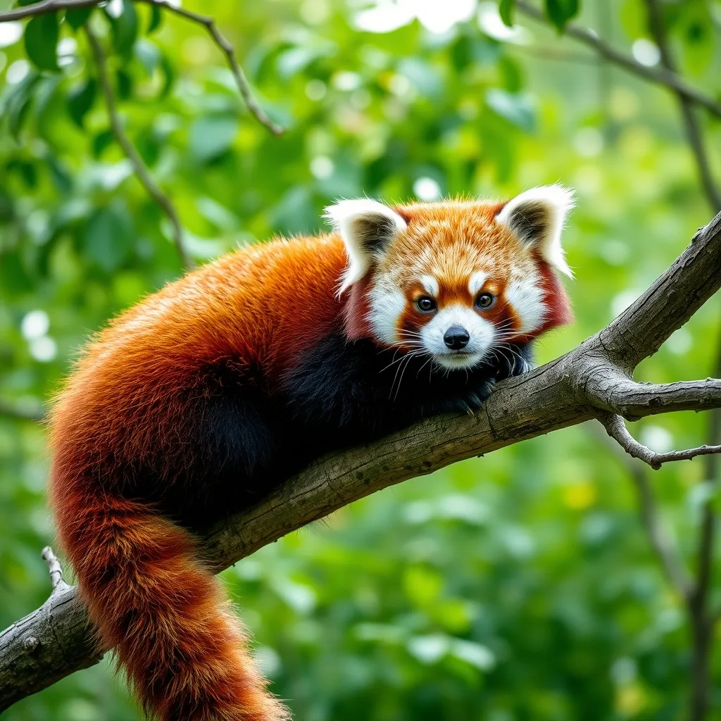 Le petit panda roux, l'une des espèces emblématiques de la Ménagerie du Jardin des Plantes