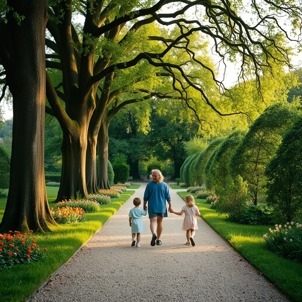 Une promenade en famille dans les allées ombragées du Pré Catelan