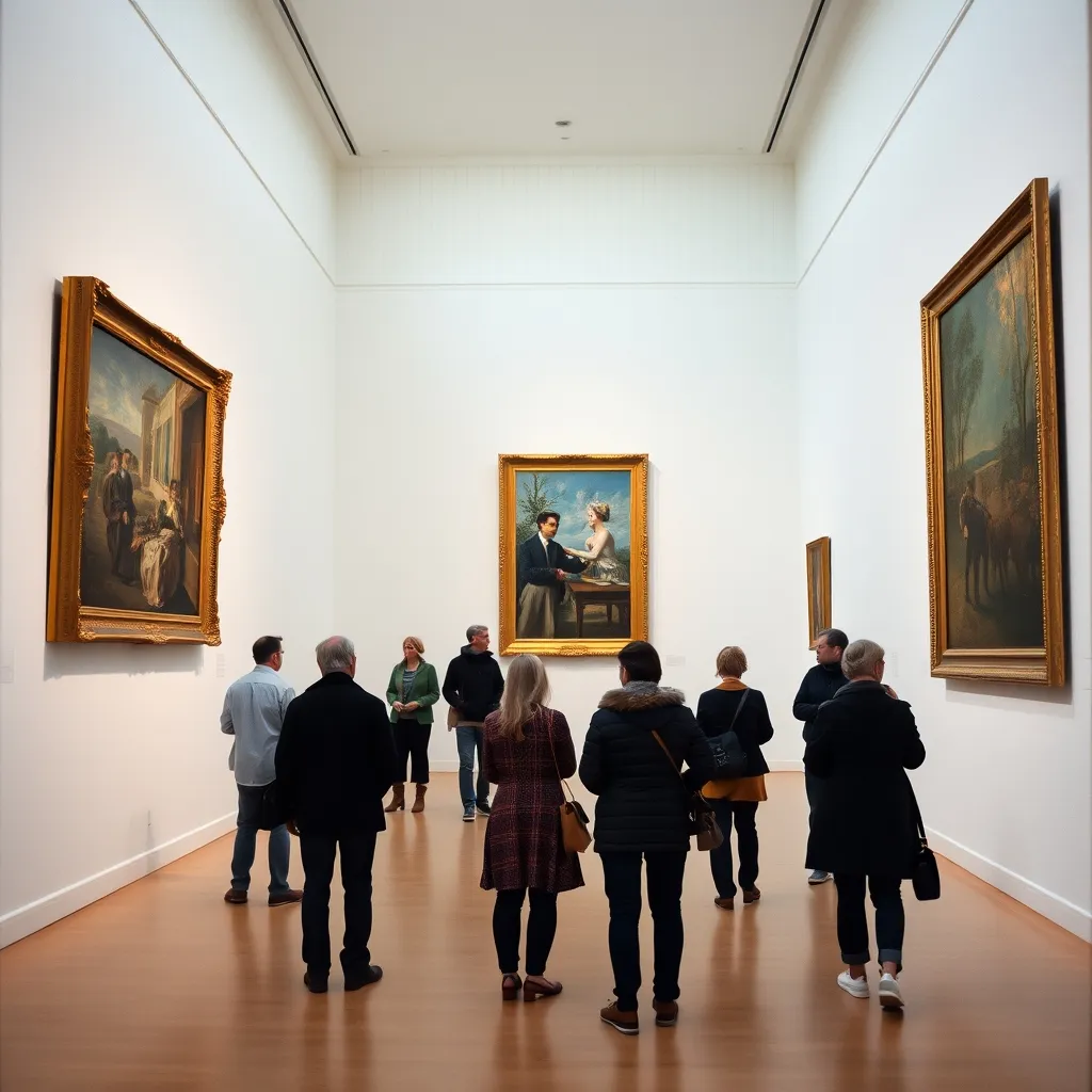 Œuvres de la collection Walter-Guillaume exposées dans les salles du niveau inférieur du musée