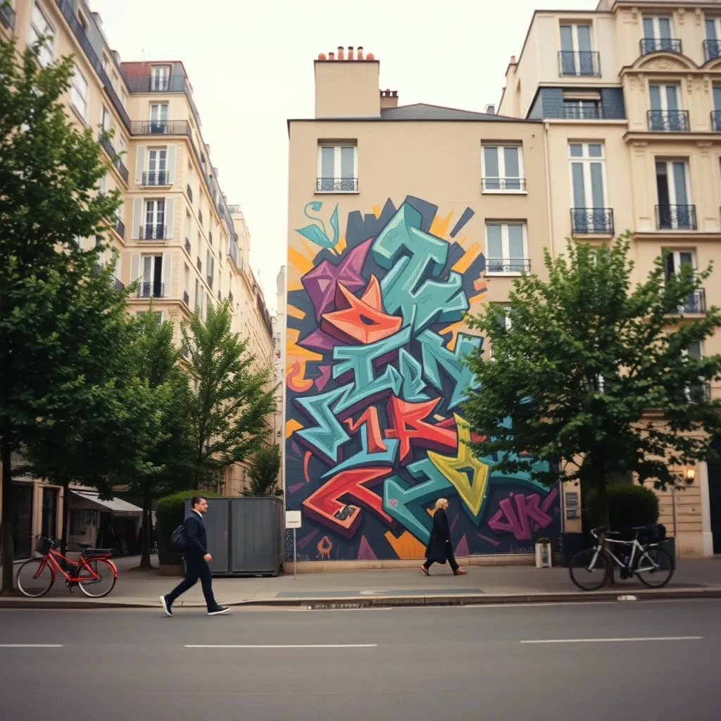 Une fresque monumentale dans le 13e arrondissement, terrain de jeu des visites street art gratuites
