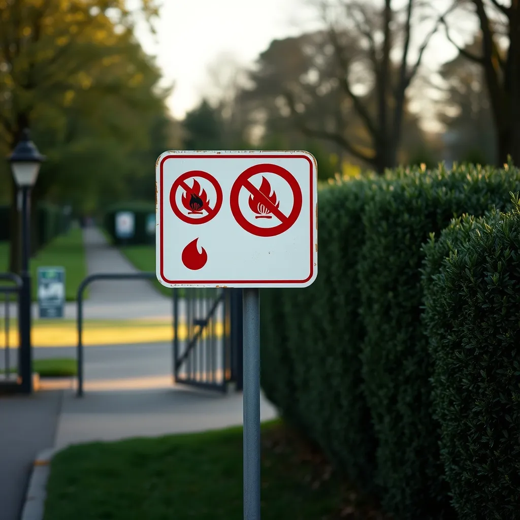 Les panneaux d'interdiction ne sont pas toujours visibles à l'entrée des parcs municipaux