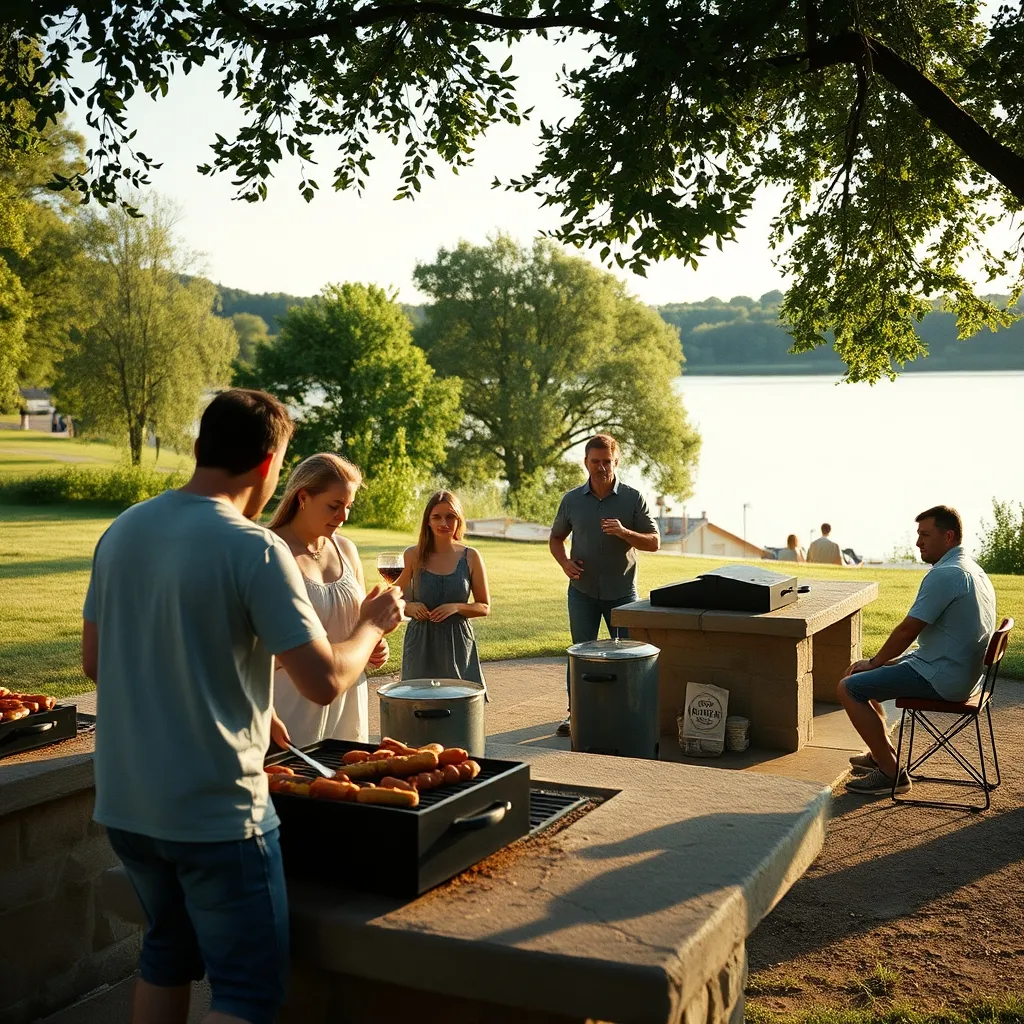 Les bases de loisirs franciliennes disposent d'aires barbecue aménagées en accès libre