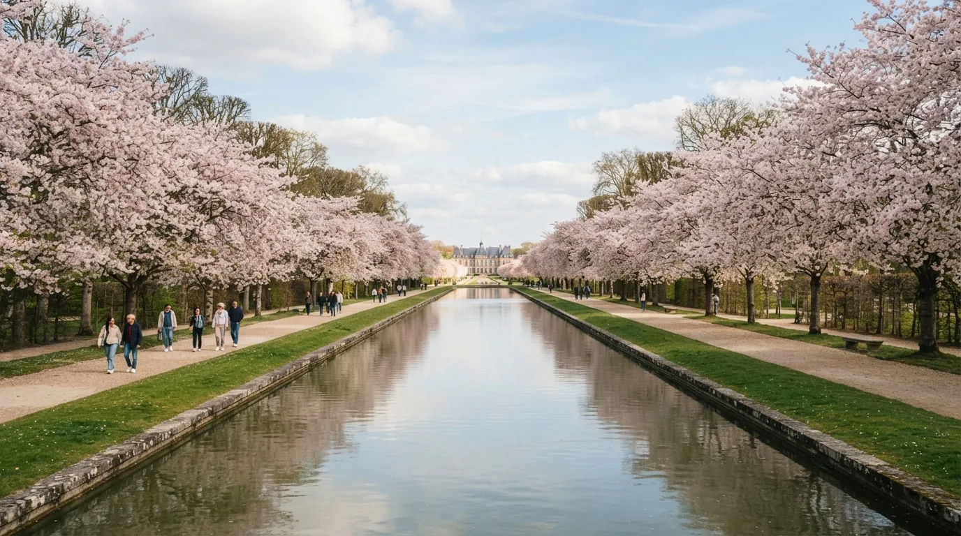 You are currently viewing Parc de Sceaux : jardins, floraison des cerisiers et accès en RER
